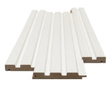 Πηχάκι Διπλό Τελειώματος Για 3D Wall Panel MDF Beat ST 502040 White 16mm x 77mm 2.75mtr