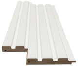 Πηχάκι Διπλό Τελειώματος Για 3D Wall Panel MDF Beat ST 502040 White 16mm x 77mm 2.75mtr