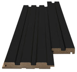 Πηχάκι Διπλό Τελειώματος Για 3D Wall Panel MDF Beat ST 505090 Black Edition 16mm x 77mm 2.75mtr