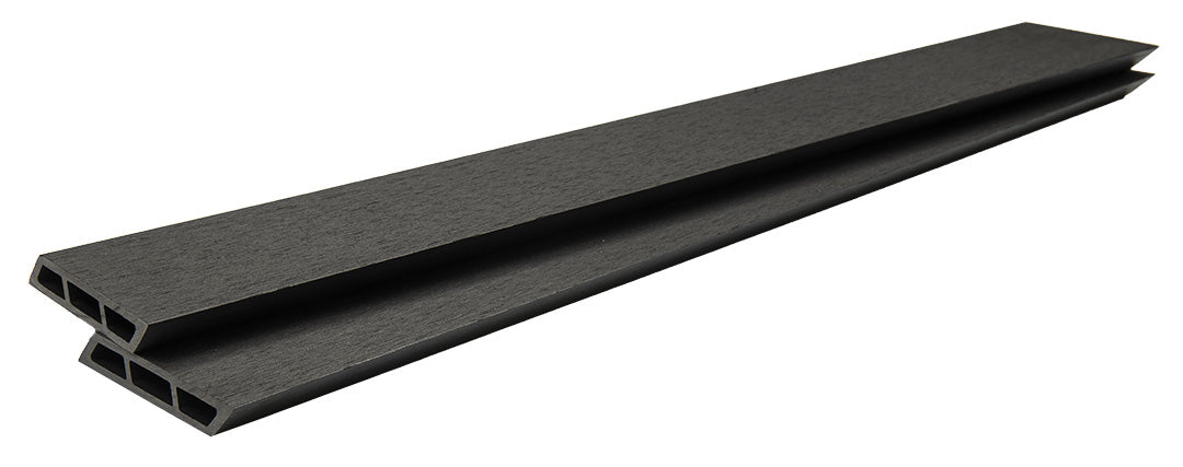 WPC Περίφραξης Διπλής Όψης 6050 Dark Grey 120x20mm 3.6mtr