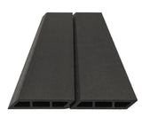WPC Περίφραξης Διπλής Όψης 6050 Dark Grey 120x20mm 3.6mtr