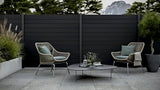 WPC Περίφραξης Διπλής Όψης 6050 Dark Grey 120x20mm 3.6mtr