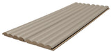 3D Wall Panel MDF Wave Standard 806090 Sand Grey Με Πηχάκια 2750mm x 119mm x 16mm