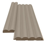 Πηχάκι Διπλό Έναρξη - Τελείωμα Για 3D Wall Panel MDF Wave Deluxe 806090 Sand Grey 16mm x 55mm x 2750mm