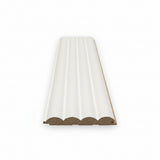 3D Wall Panel MDF Wave Standard 802040 White Με Πηχάκια 2750mm x 119mm x 16mm