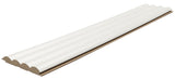 3D Wall Panel MDF Wave Standard 802040 White Με Πηχάκια 2750mm x 119mm x 16mm