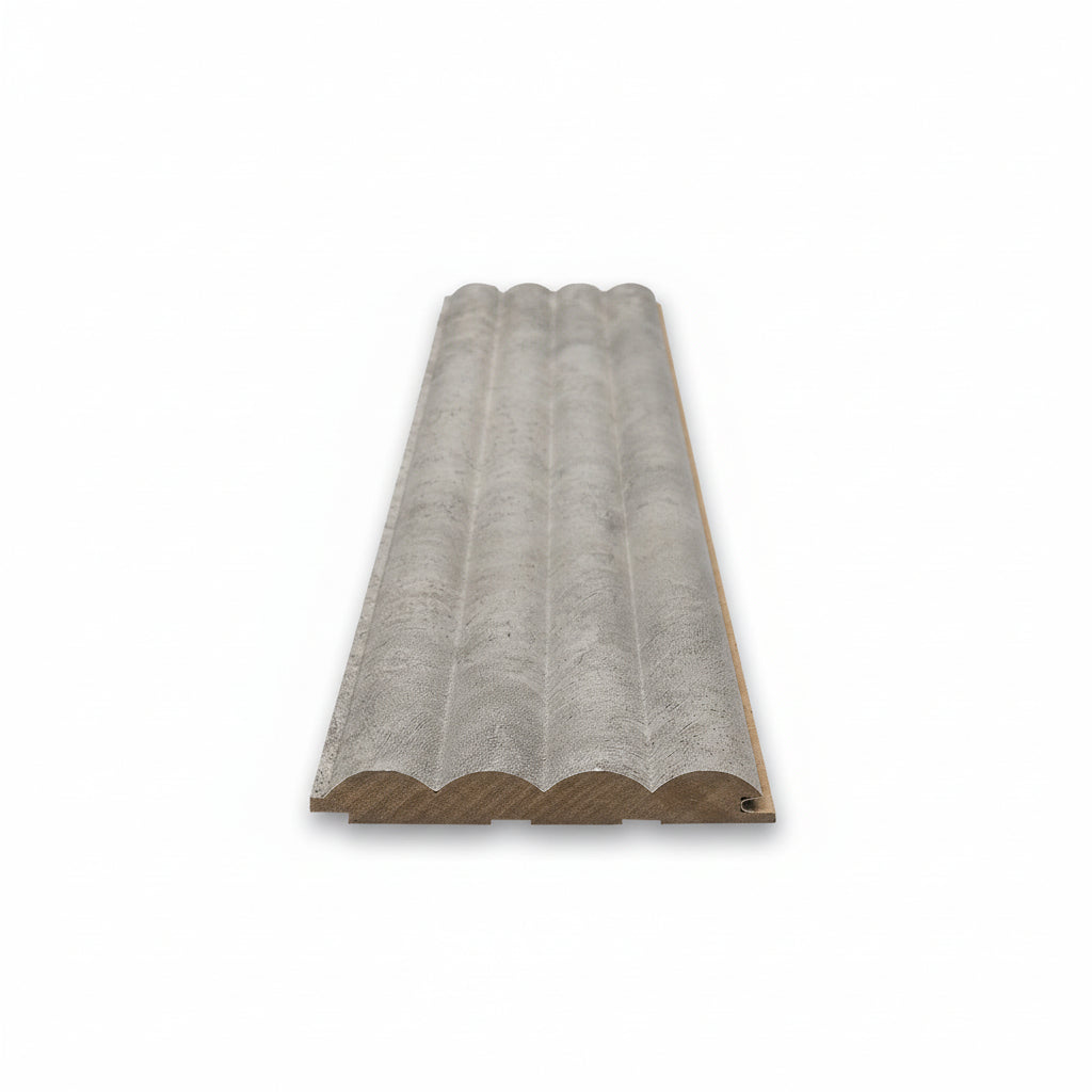 3D Wall Panel MDF Wave Standard 804070 Chicago Concrete Με Πηχάκια 2750mm x 119mm x 16mm