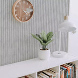 3D Wall Panel MDF Wave Standard 804070 Chicago Concrete Με Πηχάκια 2750mm x 119mm x 16mm