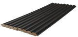 3D Wall Panel MDF Wave Standard 805090 Black Edition Με Πηχάκια 2750mm x 119mm x 16mm