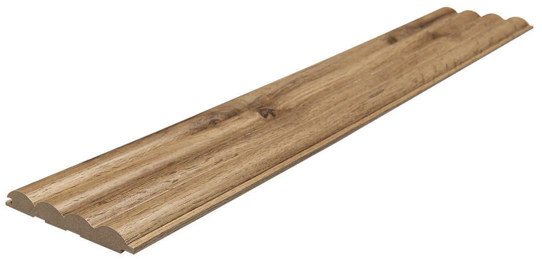 3D Wall Panel MDF Wave Standard 808090 Pecan Με Πηχάκια 2750mm x 119mm x 16mm