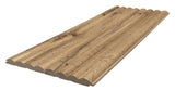3D Wall Panel MDF Wave Standard 808090 Pecan Με Πηχάκια 2750mm x 119mm x 16mm