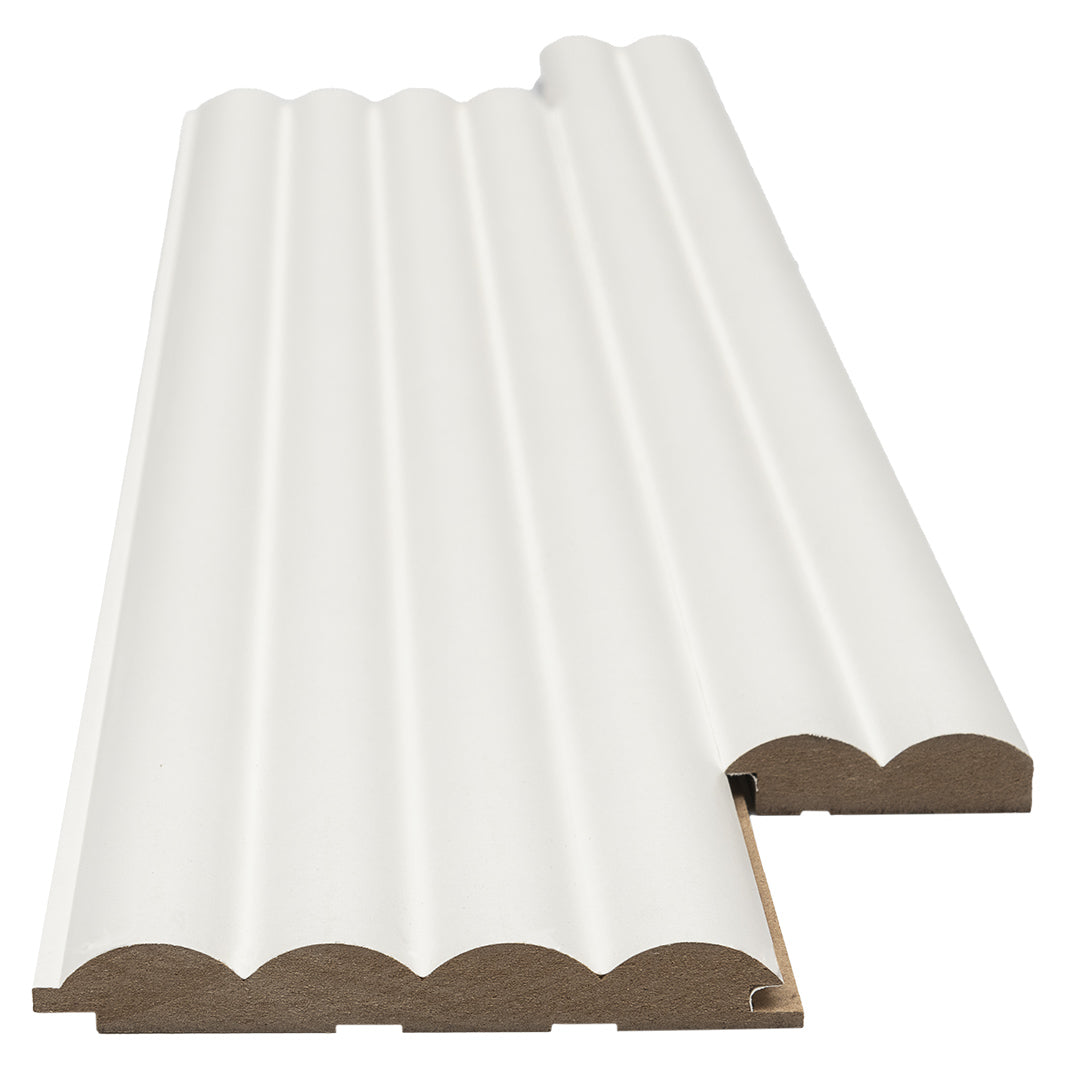 Πηχάκι Διπλό Έναρξη - Τελείωμα Για 3D Wall Panel MDF Wave Standard 802040 White 16mm x 55mm x 2750mm