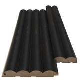 Πηχάκι Διπλό Έναρξη - Τελείωμα Για 3D Wall Panel MDF Wave Standard 805090 Black Edition 16mm x 55mm x 2750mm