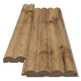 Πηχάκι Διπλό Έναρξη - Τελείωμα Για 3D Wall Panel MDF Wave Standard 808090 Pecan 16mm x 55mm x 2750mm