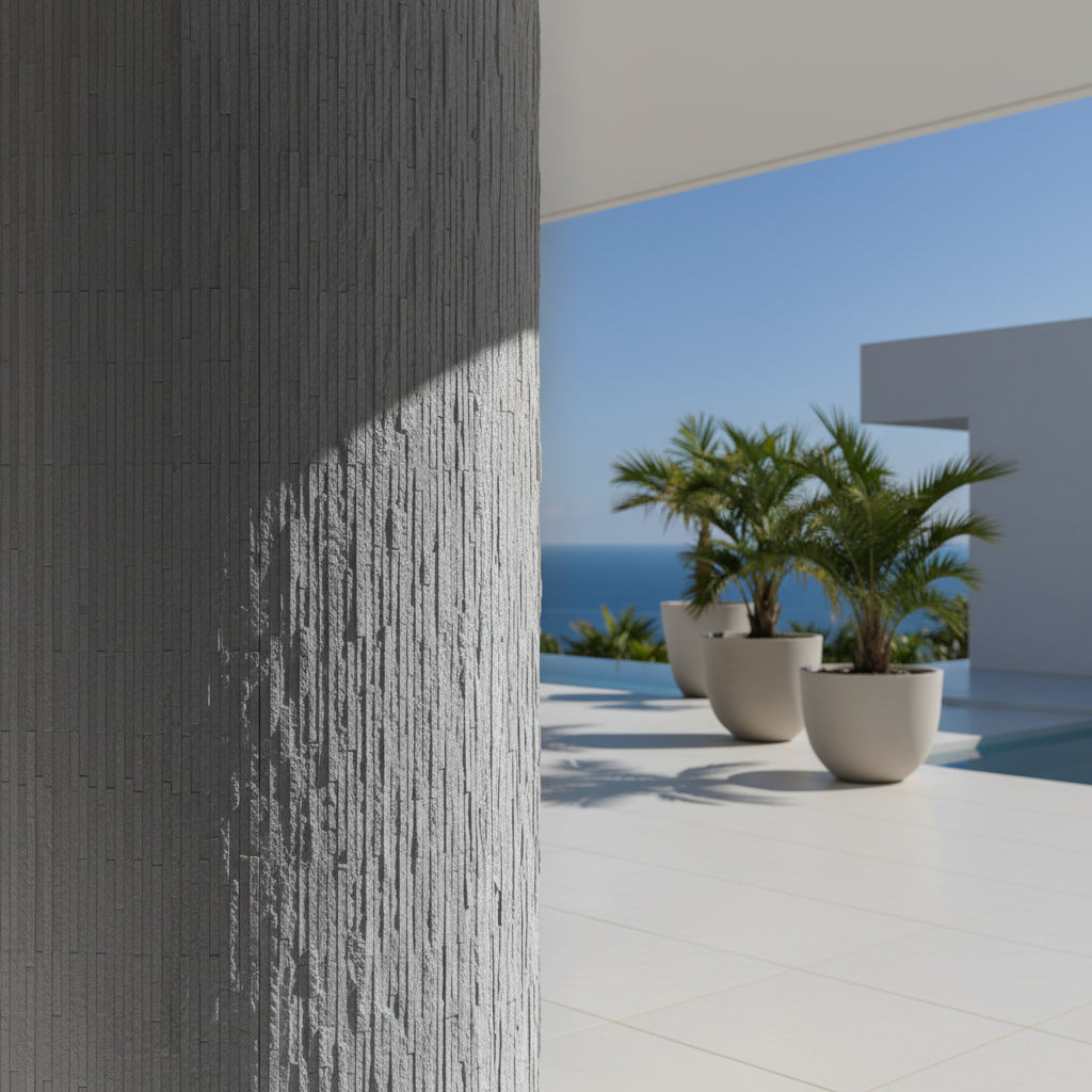 Panel Εύκαμπτης Πέτρας 111040 MURETTO STONE 600mm x 1200mm LIGHT GREY