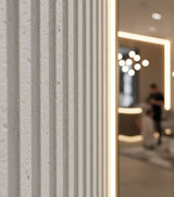Panel Εύκαμπτης Πέτρας 113020 RIPPLE BOARD 600mm x 1200mm BEIGE WHITE