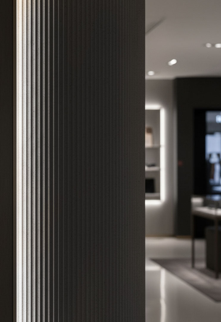Panel Εύκαμπτης Πέτρας 113050 RIPPLE BOARD 600mm x 1200mm MEDIUM GREY