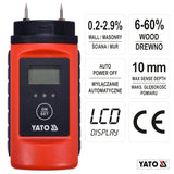 Yato YT-73141 Μετρητής Υγρασίας (Υγρασιόμετρο) Μπαταρίας Χειρός 0,2-60%