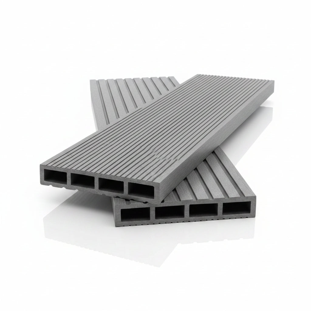 WPC Περίφραξης Διπλής Όψης 5055 Grey 120x20mm 3.6mtr