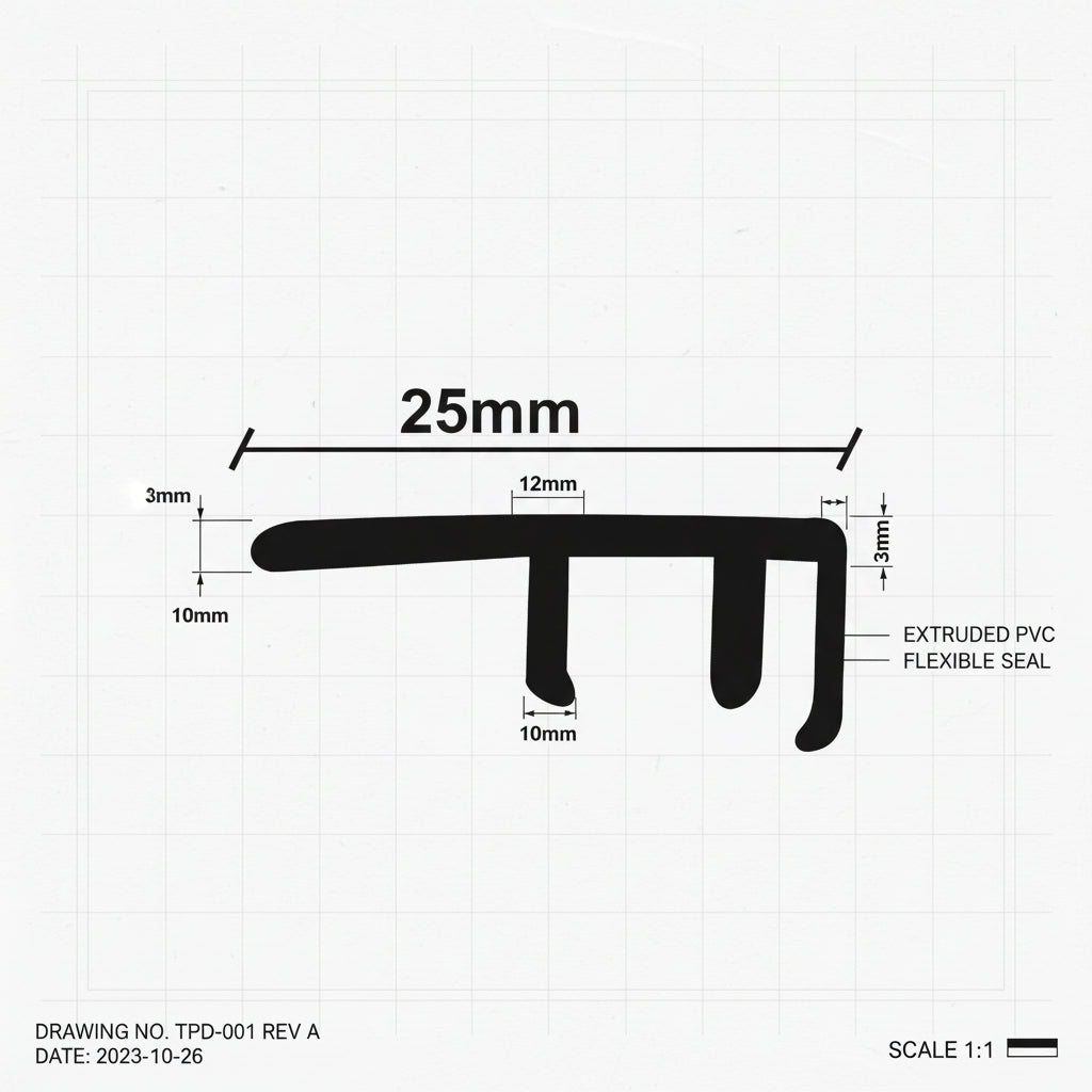 Προφίλ Παρκέ - Laminate Στοπ 25mm 2.75mtr ΑΣΗΜΙ