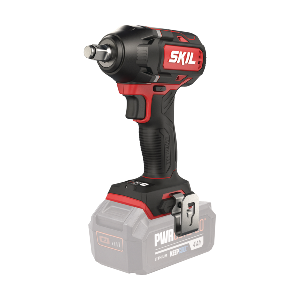 Skil 3281 CA 20V Max Brushless Μπουλονόκλειδο Μπαταρίας 1/2" 18V Li-Ion & 3111 AA Μπαταρία 4.0Ah Ταχυφορτιστής