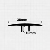 Προφίλ Παρκέ - Laminate Για Μεγάλη Βάση Ισόπεδο 38mm 2.75mtr ΑΣΗΜΙ