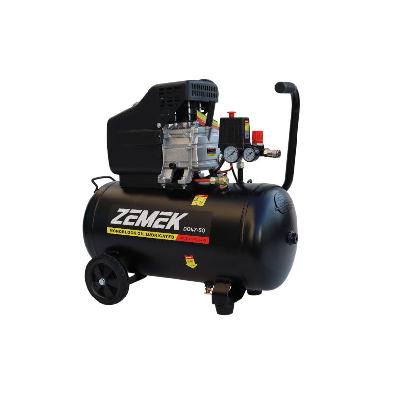 Zemek DO47-50 Αεροσυμπιεστή Μονομπλόκ Λαδιού 2HP 50Lt 8Bar