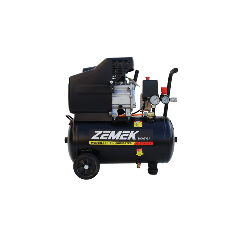 Zemek DO47-24 Αεροσυμπιεστή Μονομπλόκ Λαδιού 2HP 24Lt 8Bar