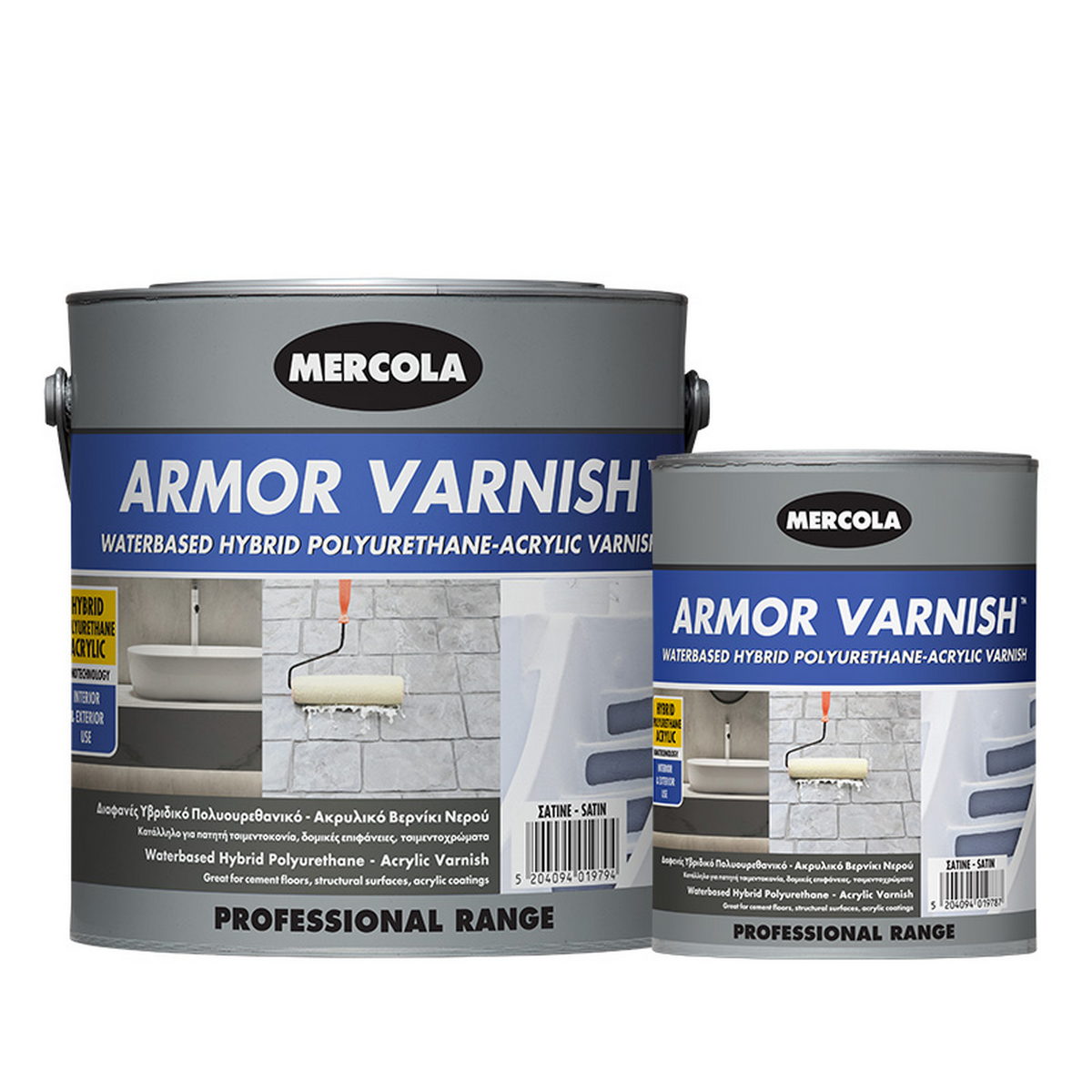 Mercola Armor Varnish Διαφανές Υβριδικό PU – Ακρυλικό Βερνίκι Νερού MATT