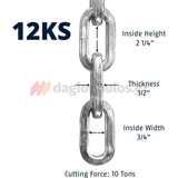 Abus 12KS120 Αλυσίδα Ασφαλείας 120cm