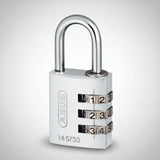 Abus 145/30 Titalium Λουκέτο Ασφαλείας Συνδυασμού 30mm ΑΣΗΜΙ