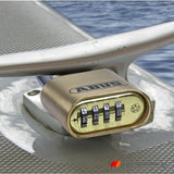 Abus 180IB/50 HB63 Λουκέτο Θαλάσσης Marine Με Συνδυασμό 50mm ΜΑΚΡΥΛΑΙΜΟ