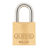 Abus 60/20 Twins Λουκέτα Ασφαλείας Ορειχάλκινα 20mm Σετ 2 Τεμ ΟΜΟΙΟ ΚΛΕΙΔΙ
