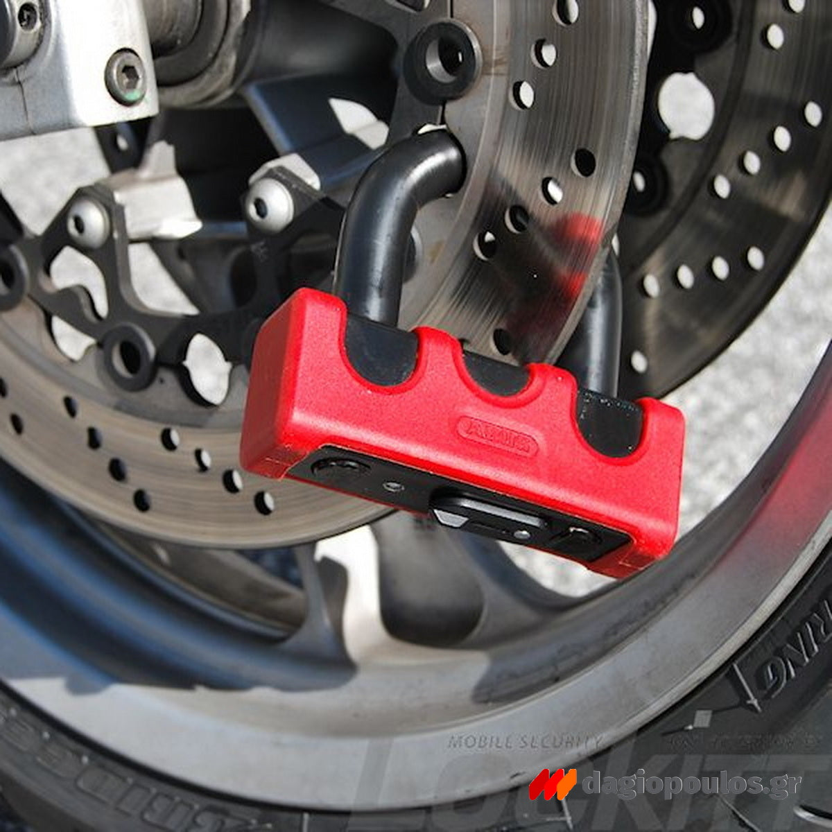 Abus 67/105 HB50 GRANIT™ Power XS Κλειδαριά Μοτοσυκλέτας Δισκόφρενου ΚΟΚΚΙΝΗ