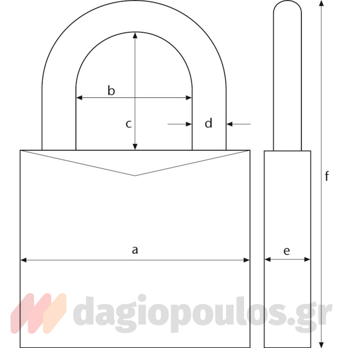 Abus 80Ti/50 Titalium Λουκέτο Υψηλής Ασφάλειας 50mm
