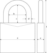Abus 80Ti/60 Titalium Λουκέτο Υψηλής Ασφάλειας 60mm