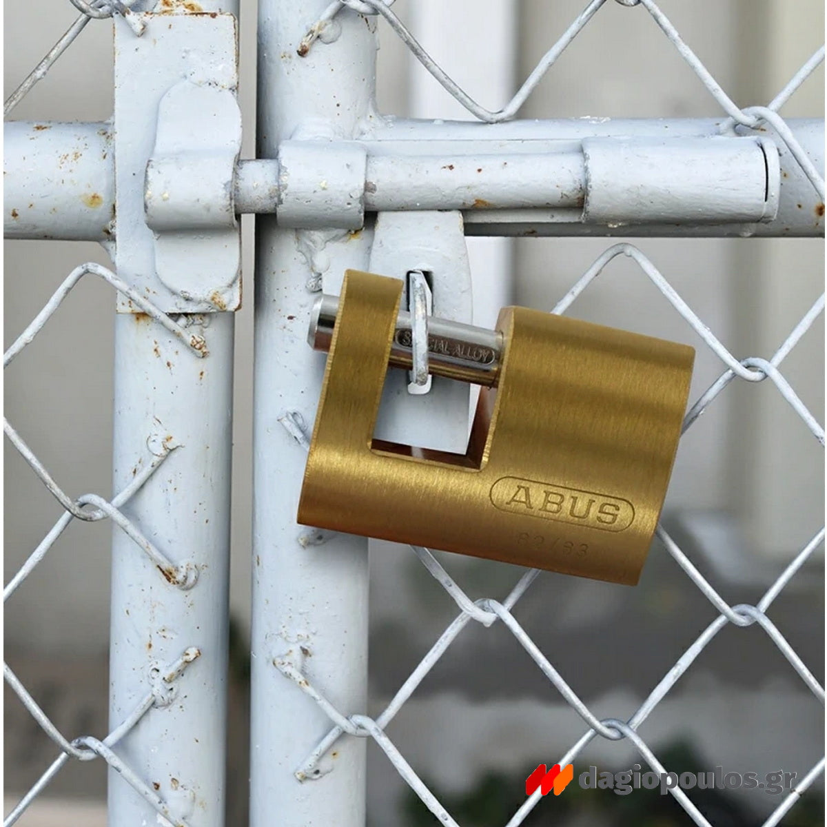 Abus 82/63 Monoblock Λουκέτο Πείρου (Τάκος) Ορειχάλκινος Με Ατσάλινο Πείρο 63mm