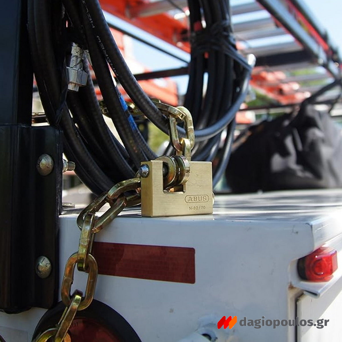 Abus 82/63 Monoblock Λουκέτο Πείρου (Τάκος) Ορειχάλκινος Με Ατσάλινο Πείρο 63mm