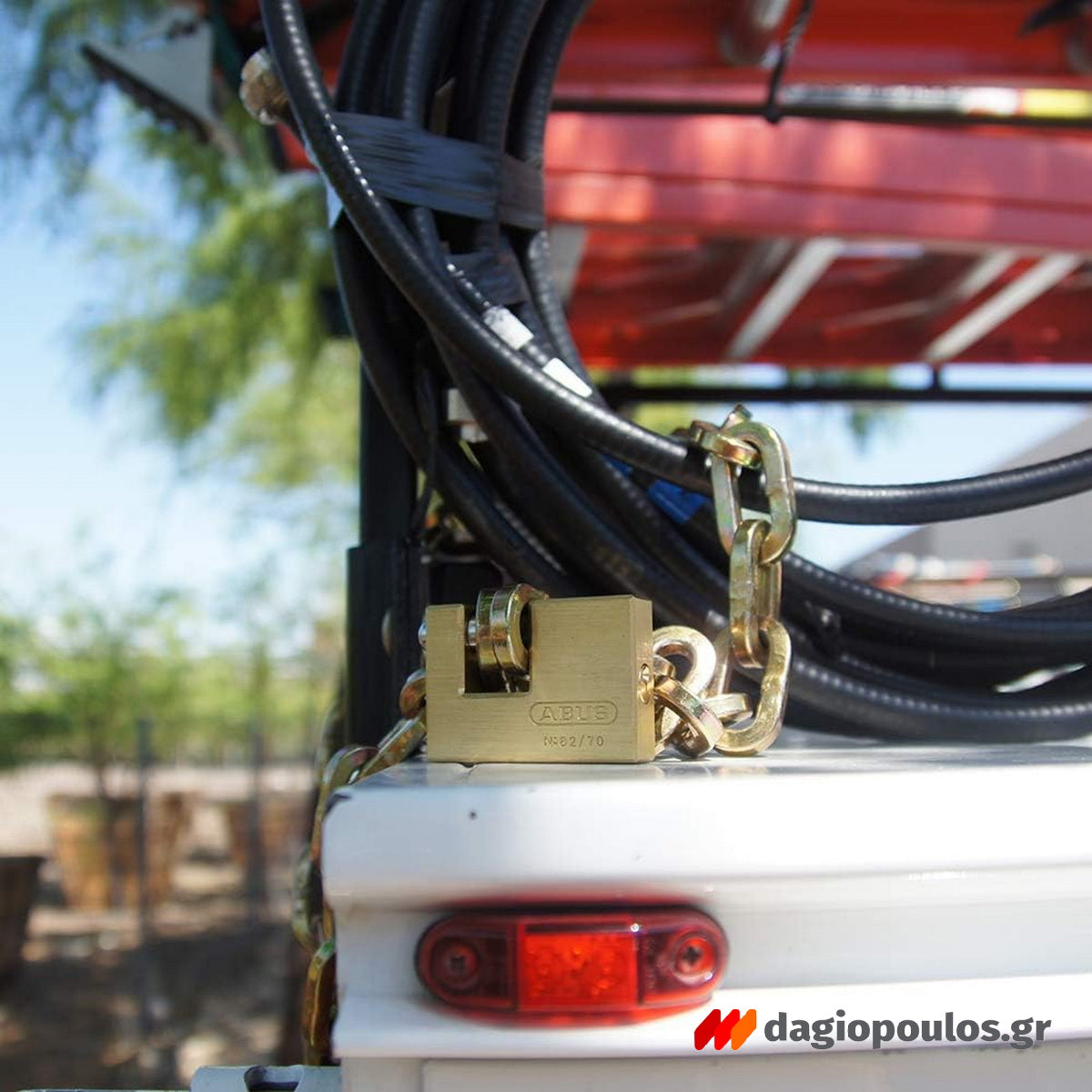 Abus 82/63 Monoblock Λουκέτο Πείρου (Τάκος) Ορειχάλκινος Με Ατσάλινο Πείρο 63mm