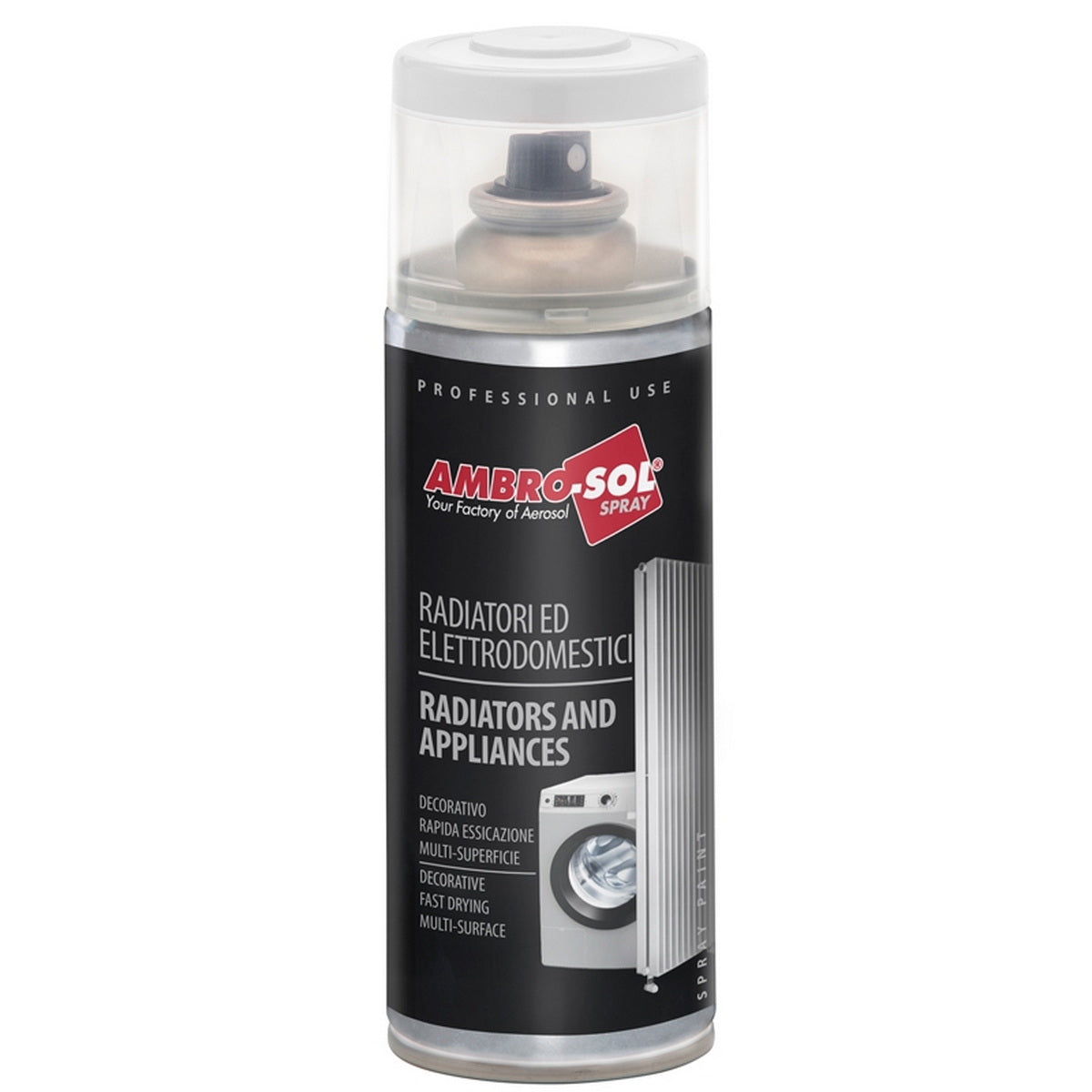 AmbroSol Radiatori Ed Elettrodomestici Smalto Spray Οικιακών Συσκευών & Ειδών Υγιεινής Εμαγιέ Σμάλτο 400ml