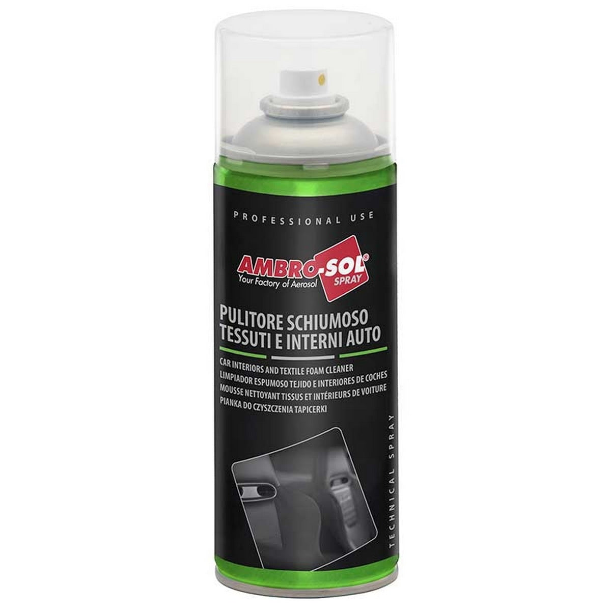 Ambrosol Pulitore Schiumoso Καθαριστικός Αφρός Spray Υφασμάτων & Ταπετσαρίας 400ml