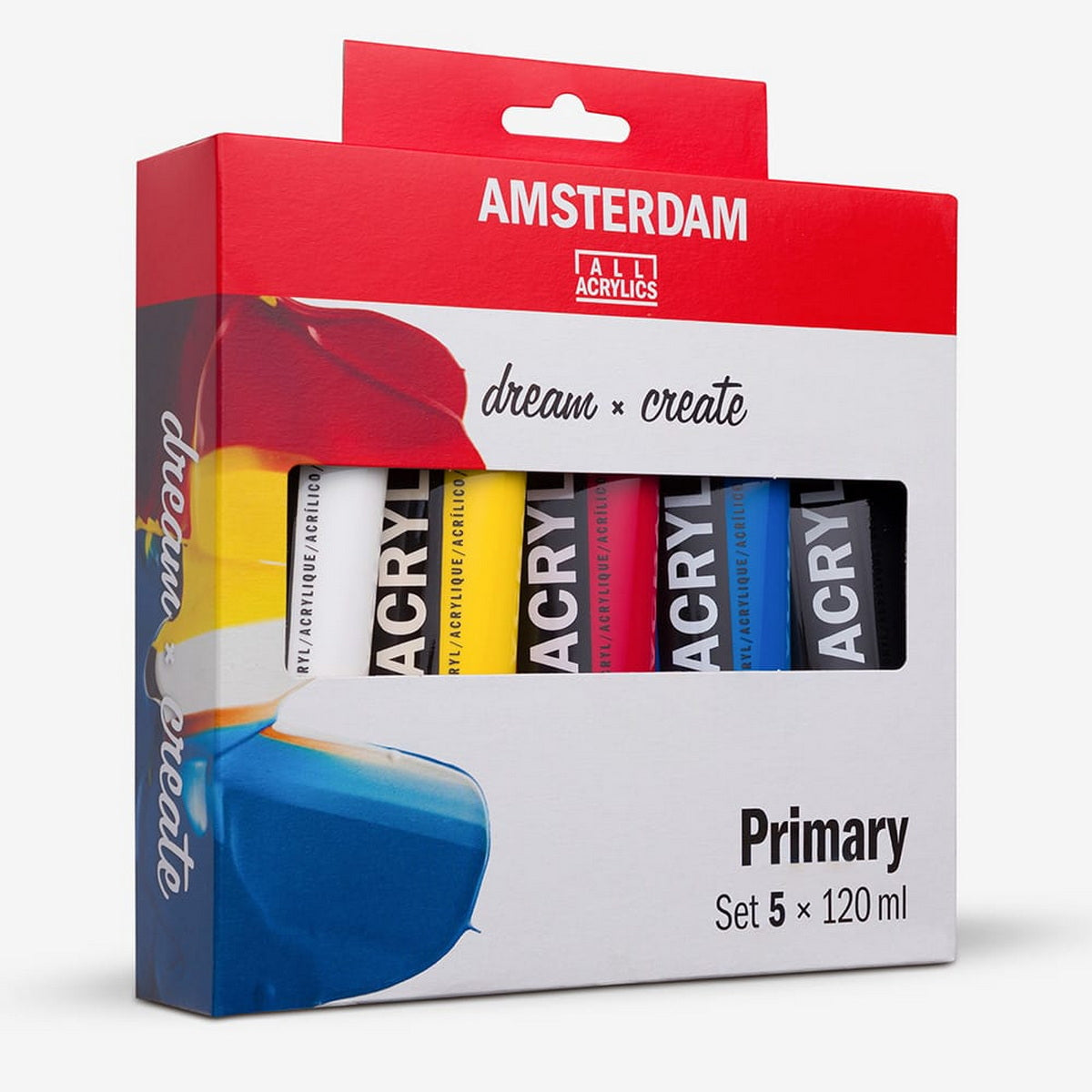 Royal Talens Amsterdam Acrylic Primary Set Βασικό Σετ Ακρυλικών Χρωμάτων Σετ 5 Τεμ 120ml