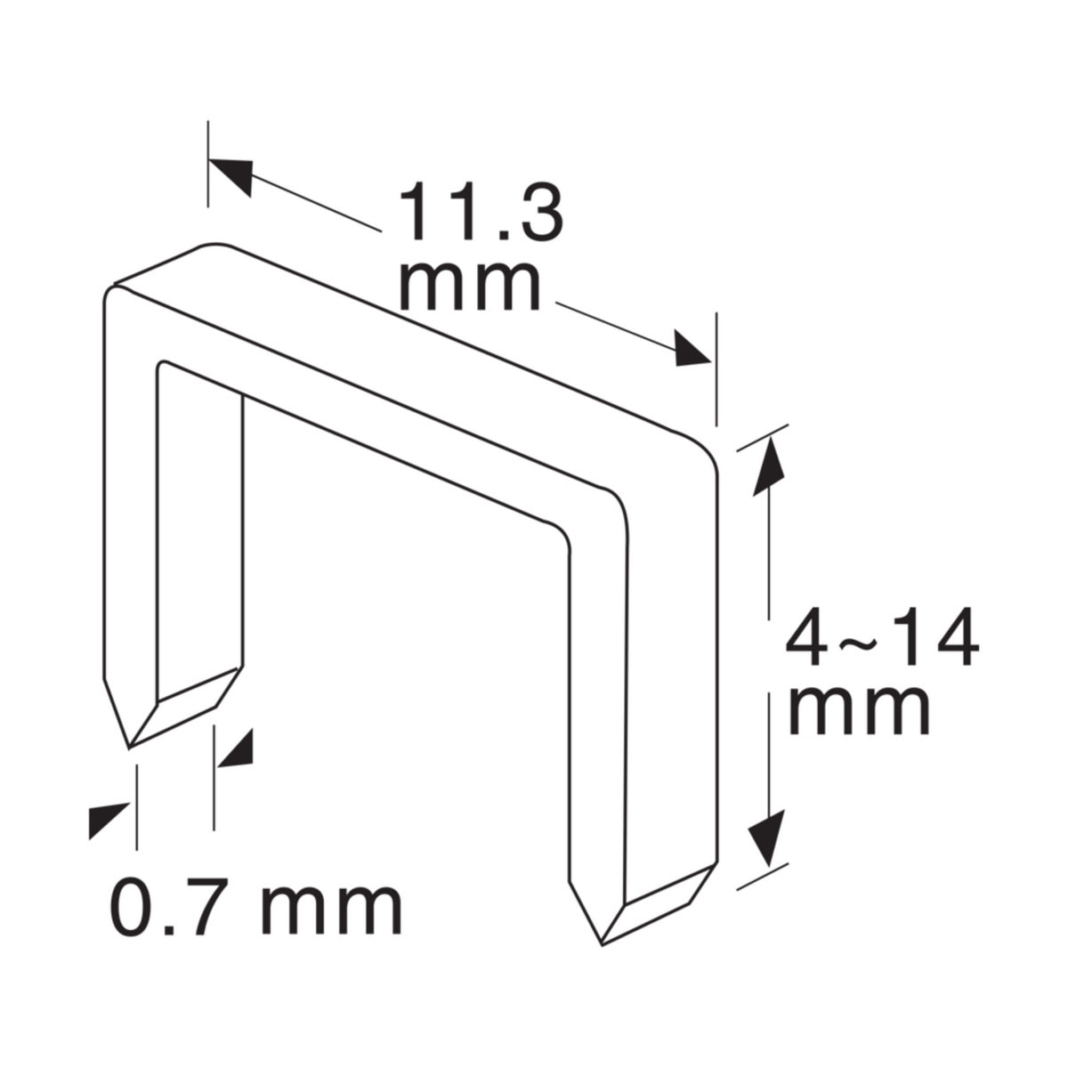 FFG 24260 Καρφωτικό Χειρός S53 Για Δίχαλα 4-14mm