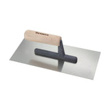 Benman 70934 Μυστρί Πλακάδων Inox Ίσιο Με Ξύλινη Λαβή