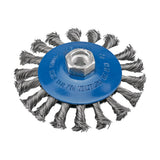 Benman 72411 Βούρτσα Συρμάτινη (Συρματόβουρτσα) Γωνιακού Τροχού Με Κούρμπα (Κυρτή) M14 115mm Πλεκτή (Κοτσίδα) ΑΝΟΞΕΙΔΩΤΗ