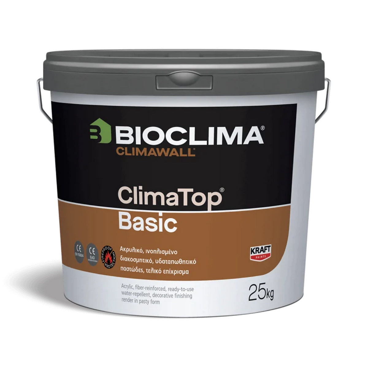 Bioclima ClimaTop Basic Ακρυλικός Ινοπλισμένος Τελικός Σοβάς Θερμοπρόσοψης K