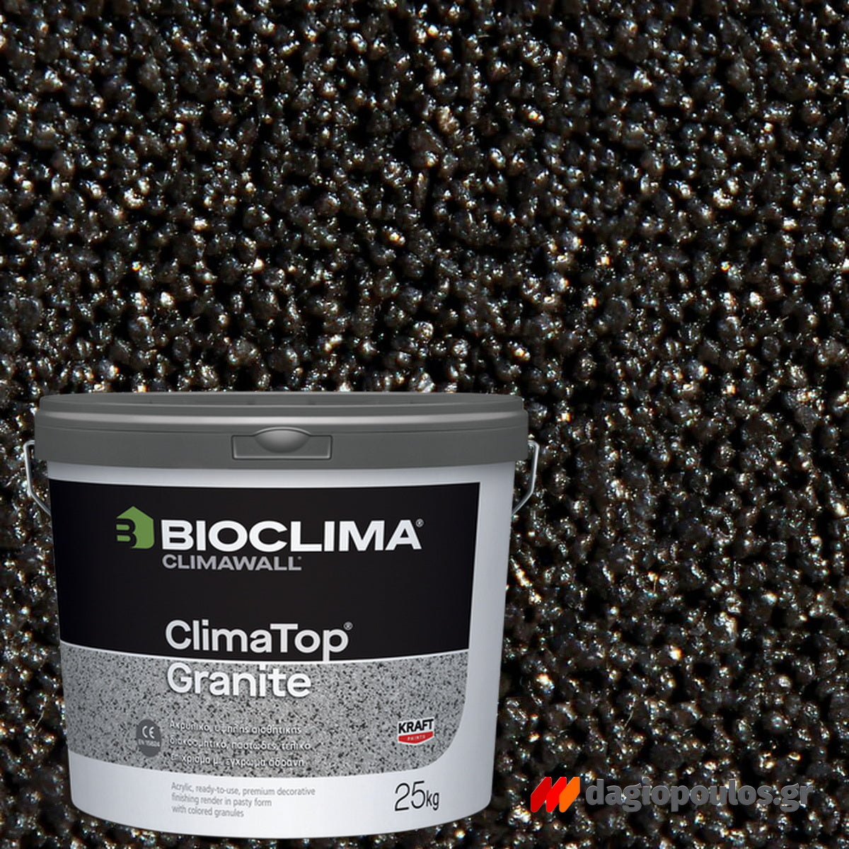 Bioclima ClimaTop Granite Ακρυλικό Παστώδες Διακοσμητικό Τελικό Επίχρισμα 25kgr KM1009 SANTORINI SAND