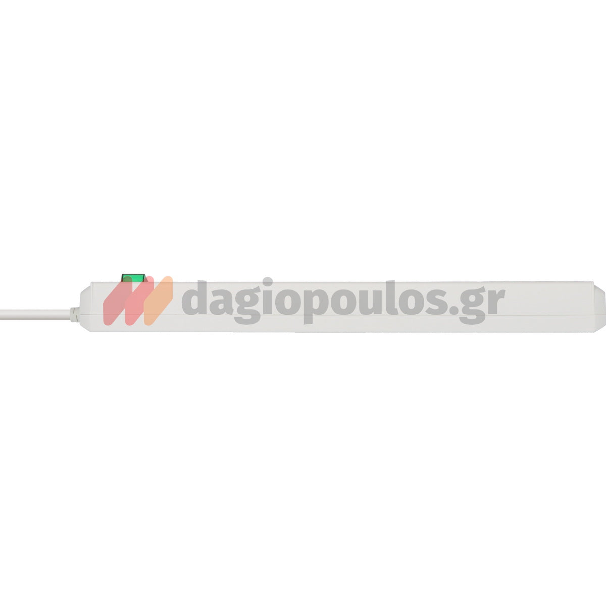 Brennenstuhl Eco-Line Πολύπριζο 8 Θέσεων Με Διακόπτη Λευκό