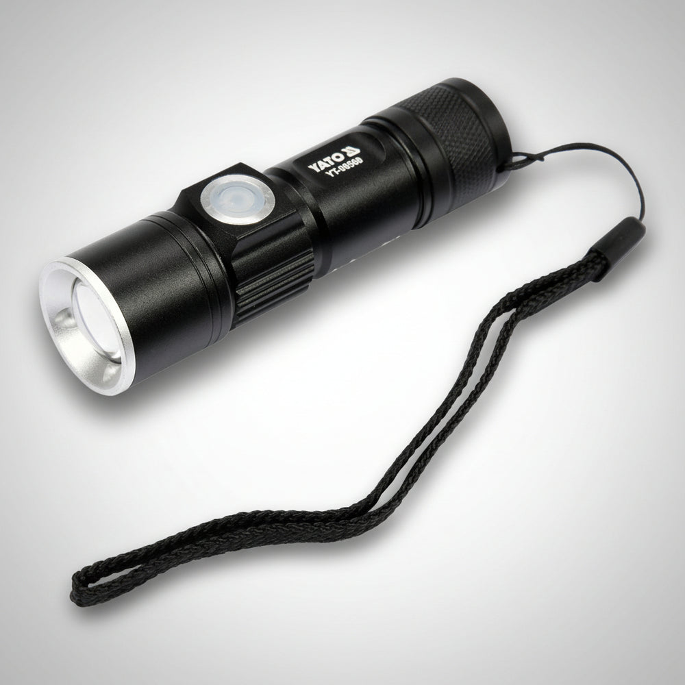 Yato YT-08569 Φακός Χειρός XT-E CREE LED Επαναφορτιζόμενος USB 5W 350 Lumens