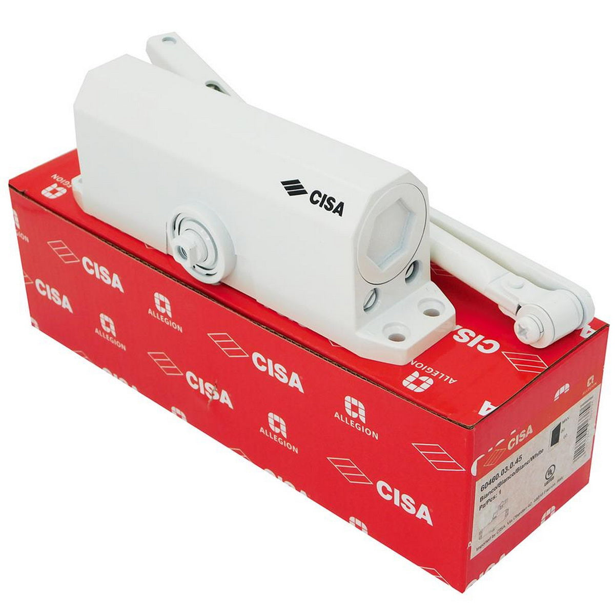 Cisa 60470 Μηχανισμός Επαναφοράς Θυρών (Σούστα) Ρυθμιζόμενος 80Kg ΛΕΥΚΟ